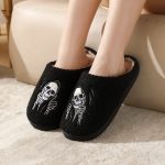 BERANMEY Halloween Slippers for Women Perfect Soft Plush Comfy Warm Slip-On Cute Womens Slippers Indoor Fluffy House Slippers for Women and Men Non-slip Fuzzy Flat Slides - Image 14