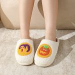 BERANMEY Halloween Slippers for Women Perfect Soft Plush Comfy Warm Slip-On Cute Womens Slippers Indoor Fluffy House Slippers for Women and Men Non-slip Fuzzy Flat Slides - Image 106