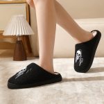 BERANMEY Halloween Slippers for Women Perfect Soft Plush Comfy Warm Slip-On Cute Womens Slippers Indoor Fluffy House Slippers for Women and Men Non-slip Fuzzy Flat Slides - Image 16