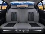 FLORICH Leather Car Seat Covers Full Set for Cars, SUVs & Trucks, Pink Black Front & Rear Automotive Seat Covers, Universal Fit for Toyota Honda Ford Jeep - Image 19