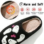 BERANMEY Halloween Slippers for Women Perfect Soft Plush Comfy Warm Slip-On Cute Womens Slippers Indoor Fluffy House Slippers for Women and Men Non-slip Fuzzy Flat Slides - Image 19