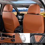 FLORICH Leather Car Seat Covers Full Set for Cars, SUVs & Trucks, Pink Black Front & Rear Automotive Seat Covers, Universal Fit for Toyota Honda Ford Jeep - Image 68