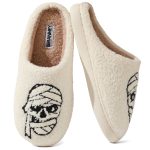 BERANMEY Halloween Slippers for Women Perfect Soft Plush Comfy Warm Slip-On Cute Womens Slippers Indoor Fluffy House Slippers for Women and Men Non-slip Fuzzy Flat Slides - Image 117