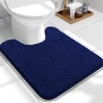 Buganda Bathroom Rugs 30x20, Quick Dry Machine Washable Chenille Bath Mats with Rubber Backing, Grey - Image 10