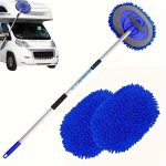 GreatCool 62 Car Wash Brush Kit Mitt Mop Sponge with Long Handle Chenille Microfiber Car Cleaning Brush Kit Supplies Car Washing Mop Kit Car Care of Scratch-Free Replacement Head for Car RV Truck - Image 13