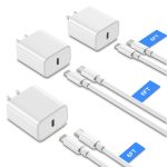 iPhone Charger, 2 Pack 20W PD White Fast Charger Block with 6ft Fast Charging Cables Compatible with iPhone 14/13/12/11 - Image 9