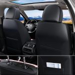 FLORICH Leather Car Seat Covers Full Set for Cars, SUVs & Trucks, Pink Black Front & Rear Automotive Seat Covers, Universal Fit for Toyota Honda Ford Jeep - Image 4