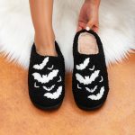 BERANMEY Halloween Slippers for Women Perfect Soft Plush Comfy Warm Slip-On Cute Womens Slippers Indoor Fluffy House Slippers for Women and Men Non-slip Fuzzy Flat Slides - Image 74