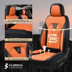 FLORICH Leather Car Seat Covers Full Set for Cars, SUVs & Trucks, Pink Black Front & Rear Automotive Seat Covers, Universal Fit for Toyota Honda Ford Jeep - Image 12