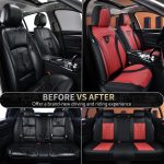 FLORICH Leather Car Seat Covers Full Set for Cars, SUVs & Trucks, Pink Black Front & Rear Automotive Seat Covers, Universal Fit for Toyota Honda Ford Jeep - Image 79