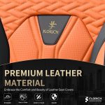 FLORICH Leather Car Seat Covers Full Set for Cars, SUVs & Trucks, Pink Black Front & Rear Automotive Seat Covers, Universal Fit for Toyota Honda Ford Jeep - Image 14