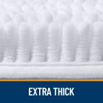 Buganda Bathroom Rugs 30x20, Quick Dry Machine Washable Chenille Bath Mats with Rubber Backing, Grey - Image 45